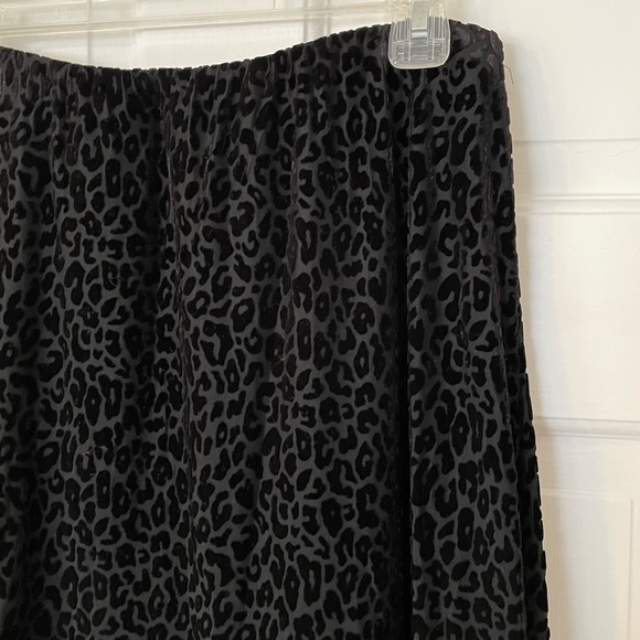 Chicos High Low Velvet Printed Midi Skirt - Picture 2 of 5
